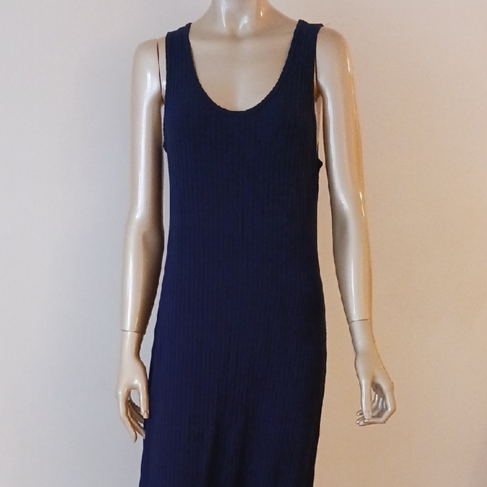 LuLaRoe Navy Sleeveless Midi Dress